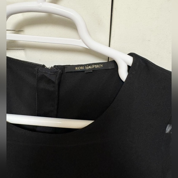 KOBI HALPERIN Doria Sheer-Sleeve Jumpsuit Black Anthropology‎ - Picture 9 of 12